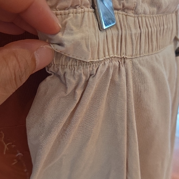 Zara Beige Elastic Waist Skirt - Picture 7 of 7